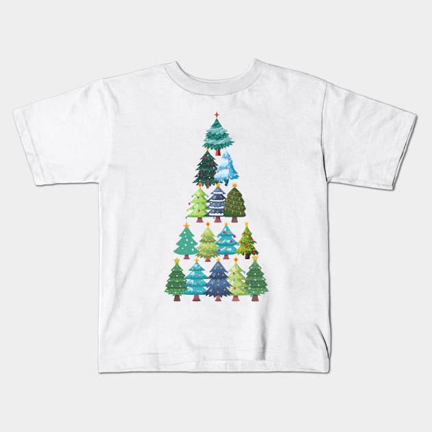 Christmas tree Kids T-Shirt by Studio468